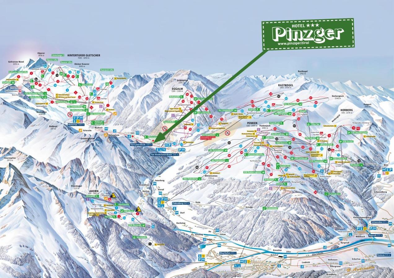 Hotel Pinzger Тукс Екстер'єр фото